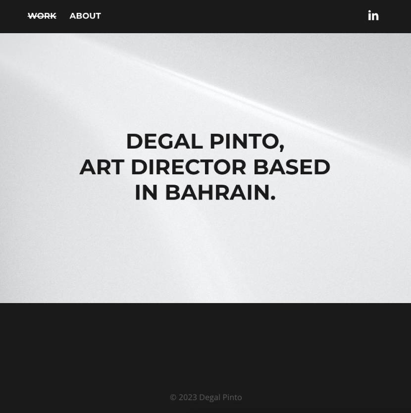 Degal Pinto - Website Under Construction 🚧